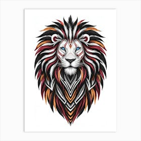 Tribal Lion Art Print