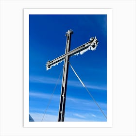 Cross On A Swiss Mountain Art Print