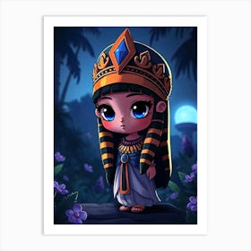 Cartoon Cleopatra - Diverse Art Illustration 77 Art Print