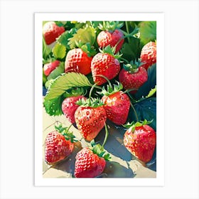 Strawberries Art Print