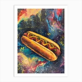 Hot Dog In Space Art Print