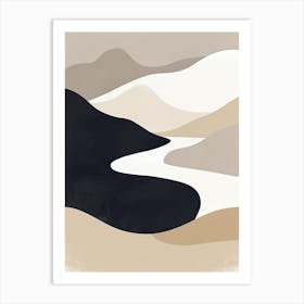 Serene Layers Minimalist Style Art Print