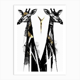 Giraffes 11 Art Print