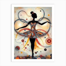 Ephemeral Spiral: The Dance of Time and Space Art Print