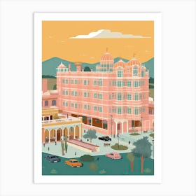 Jaipur India Travel Illustration 2 Art Print