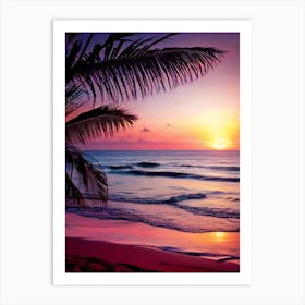 Sunset On The Beach 659 Art Print