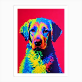 Curly Coated Retriever Andy Warhol Style Dog Art Print