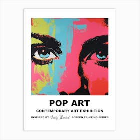 Eyes Pop Art 4 Art Print