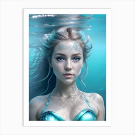 Mermaid-Reimagined 11 Art Print