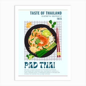 "Pad Thai: Noodles of Laughter and Flavorful Shenanigans!" Art Print