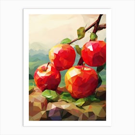 Apples On A Branch Art Print