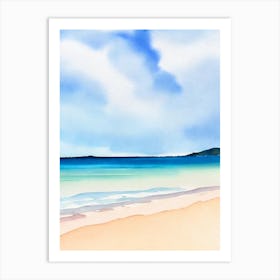 Wineglass Bay, Australia Watercolour Art Print