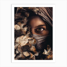 Woman In The Forest Art Print