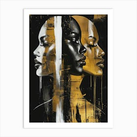 Gold And Black Canvas Print 27 Art Print