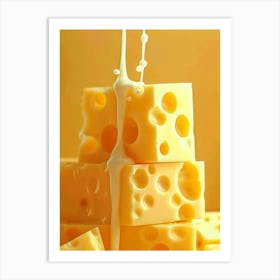 Melt The Cheese In This Image, Letting It Drip Some Liquid Art Print