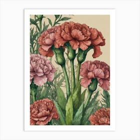 Carnations 2 Art Print