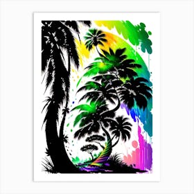 Tropical Palm Trees 1 Art Print