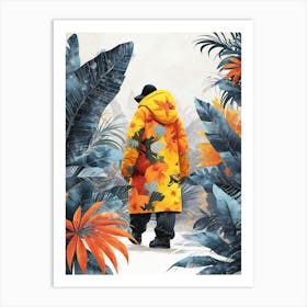 Man In A Yellow Jacket 1 Art Print