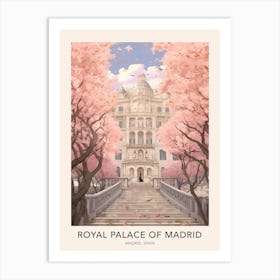 The Royal Palace Of Madrid, Spain Travel Poster Art Print