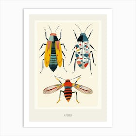 Colourful Insect Illustration Aphid 2 Poster Art Print