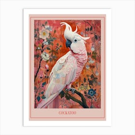Floral Animal Painting Cockatoo 2 Poster Art Print