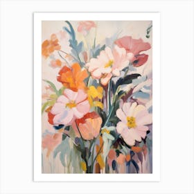 Fall Flower Painting Anemone 2 Art Print