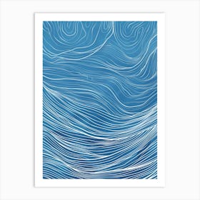 Abstract Wave Pattern 12 Art Print