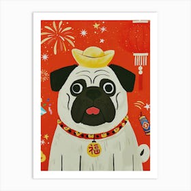 Chinese New Year Pug Poster