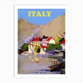 Italy, Vintage Travel Poster Art Print