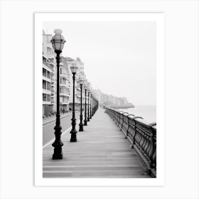 Gijon, Spain, Black And White Analogue Photography 3 Art Print