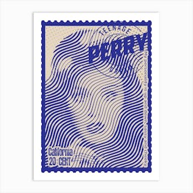 Katy Perry Stamps Art Art Print