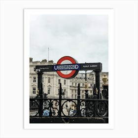 Underground London Tube Travel Art Art Print