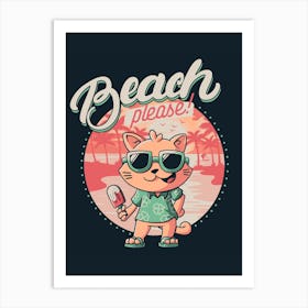 Beach Please Art Print