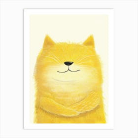 Yellow Cat Art Print