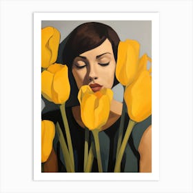 Yellow Tulips 1 Art Print