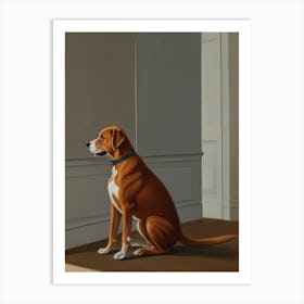 Dog In The Room Art Print