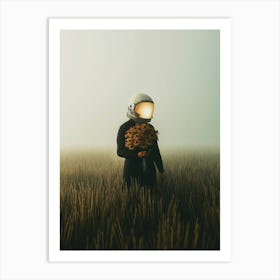 Astronaut In A Field Art Print