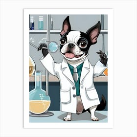 Boston Terrier-Reimagined 65 Art Print