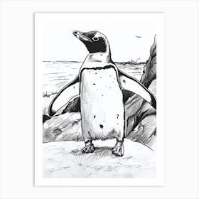 Emperor Penguin Exploring Their Environment 2 Art Print