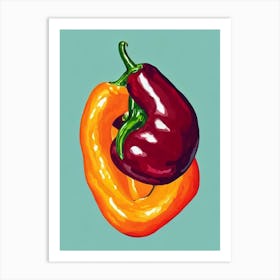 Serrano Pepper Bold Graphic vegetable Art Print