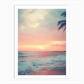 Sunset On The Beach 7 Art Print