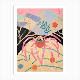 Maximalist Animal Painting Spider 4 Art Print