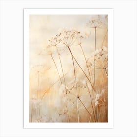 Boho Dried Flowers Queen Annes Lace 8 Art Print