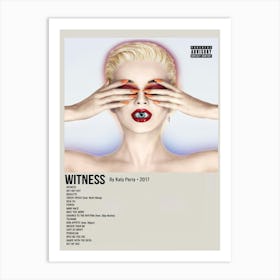 Witness By Katy Perry • 2017 Poster Art Print