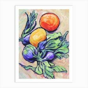 Radish 2 Fauvist vegetable Art Print