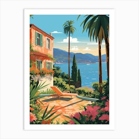 Villa Carlotta Italy Illustration 2  Art Print