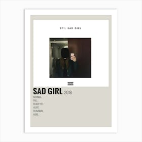 Sasha Sloan Sad Girl Poster 1 Art Print