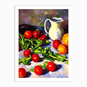 Arugula 2 Cezanne Style vegetable Art Print