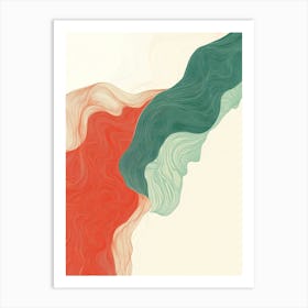 Abstract Wave Painting Art Print