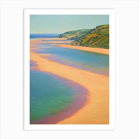 Blackpool Sands Devon Monet Style Art Print